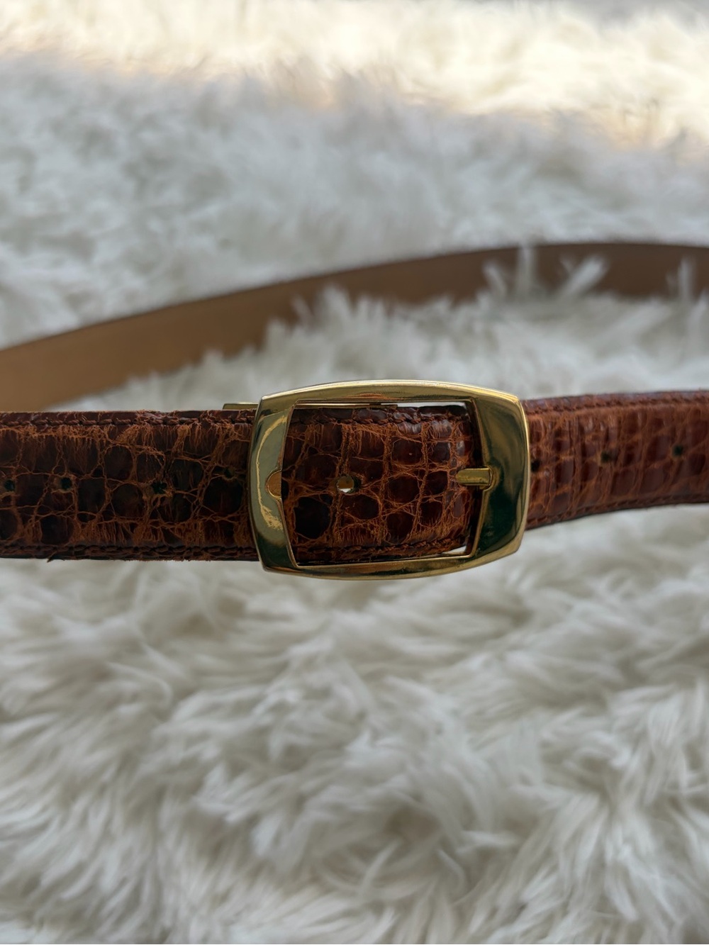 Vintage Rabena Crocodile Belt size 42 - Picture 7 of 8